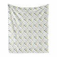 thumbnail image 1 of Geometric Soft Flannel Fleece Throw Blanket, Pastel Colored Repeating Big and Small Triangles Pattern in Scandinavian Style, Cozy Plush for Indoor and Outdoor Use, 70" x 90", Multicolor, by Ambesonne, 1 of 6