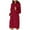 Red #1, variant on pstuiky Dresses for Women, Women's Solid Color Hooded Dress Hoodie Long Hooded Dress Sweatshirt Dress with Pockets