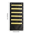 thumbnail image 3 of 6 Pocket Storage Pocket With 2 Hooks Chart Organizer Hanging Wall File Organizer Organize Your Assignments Files Scrapbook Papers Cardstock For Daily Schedule, 3 of 6