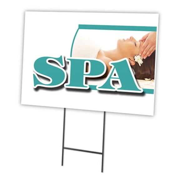 18 x 24 in. Yard Sign & Stake - Spa