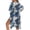 Blue Tie Dye, variant on Zebra Stripe Pattern Kimonos for Women Swimsuit Coverup Summer Beach Cover Ups Casual Loose Cardigans for Swimwear Beachwear