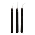 thumbnail image 1 of 3pcs Precision Ceramic Tweezers Non-Conductive Heat Resistant Tweezers, 1 of 7