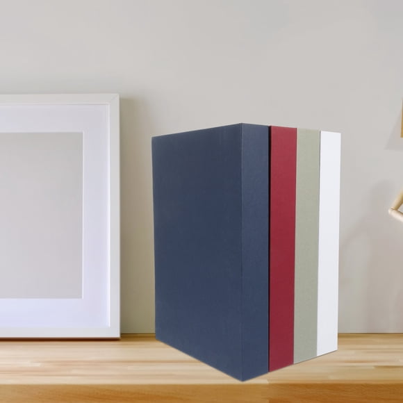 FESTFENDS Livres Décoratifs Faux pour Étagères et Bureaux Papier Artisanal Design Unique Couleur Assortie