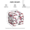 thumbnail image 4 of Sikiie Cherry Blossoms Leather Tissue Box Cover Square, tissue box holder, Tissue Box with Bottom Belt-5.2”x5.2”x5.2”, 4 of 7