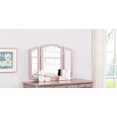 thumbnail image 2 of Bedroom Contemporary Vanity Set w Foldable Mirror Stool Drawers Rose Gold Color, 2 of 14