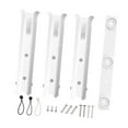 thumbnail image 2 of DYNWAVECA 3 Tube Rod Holder, with Mounting Screws,Portable Sturdy Fishing Rod Rack Adjustable for Garage Storage, Trailer, Kayak Boat white, 2 of 9