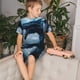 thumbnail image 4 of Fotbe Blue Thunder Storm Dragon Pijama Estampada de 2 Piezas para Niños – Ropa de Dormir de Manga Corta Cómoda para Niños y Niñas, Camiseta y Shorts de Algodón-X-Large, 4 of 6