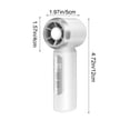 thumbnail image 3 of Aodebiao Portable Handheld Fan with Digital Display, Rechargeable USB Mini Fan, 199 Speed Adjustable Neck Fan with LED Flashlight, Personal Cooling Fan for , Travel, , Office, Home Use, 3 of 6