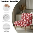 thumbnail image 7 of ZIATUBLES Armless Chair Cover Stretch Non-Slip Accent Chair Slipcover Soft Spandex Couch Cover Machine Washable Chair Decor Protector Cover for Living Dining Room, Ho Christmas Tree Red, 7 of 7