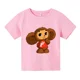 thumbnail image 3 of Ropa bonita de Cheburashka para niños, camisetas de algodón a la moda de verano para niños, camisetas de dibujos animados para bebés y niñas, camisetas de manga corta, 3 of 4