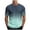 D, variant on Gradient Paint Short Sleeve Tee for Daily Casual Wear with Smooth Color Transition Design Modern Crew Neck Mens T Shirt for Everyday Comfort