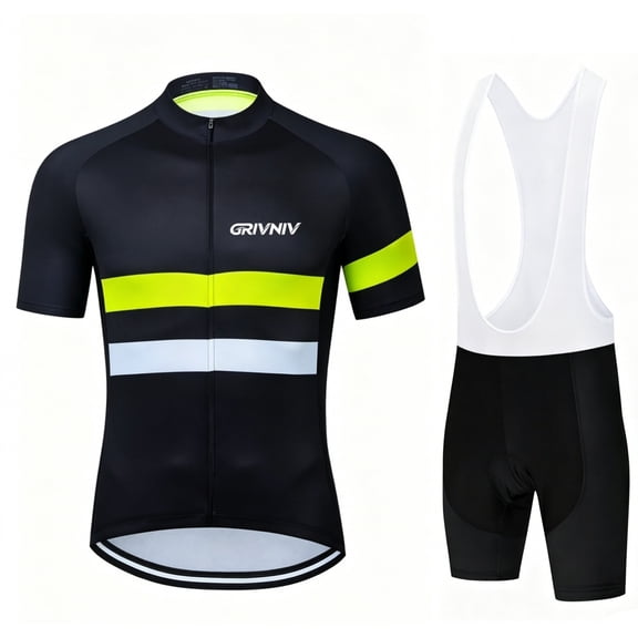Men's Cycling Jersey Suit Road Bicycle Clothing Cycling Shirt with Bib Pants
