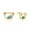 Earrings, variant on Floating CZ Bear Earrings for Women Gold Plated Sterling Silver Ginger Lyne Collection