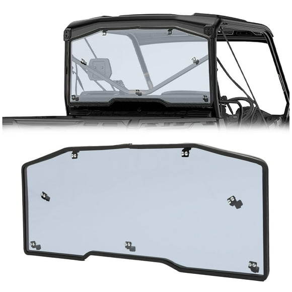 Kojem Pare-Brise Arrière Compatible avec 2016-2023 Can-Am Defender HD 5 HD 8 HD 10 MAX Panneau Pare-Brise Arrière (Voir Liste d'Adaptation Détaillée)