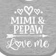 thumbnail image 4 of Inktastic Pepaw and Mimi Love Me Boys or Girls Baby Bib, 4 of 4
