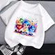 thumbnail image 3 of Camiseta de manga corta con estampado de dibujos animados para niñas, ropa Kawaii de verano, ideal para regalo, 2 unidades, 3 of 5