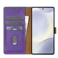 thumbnail image 3 of For Samsung Galaxy S25,Classic Retro Solid Color Series with Card Slots and Stand Function PU Leather Phone Case For Samsung Galaxy S25 6.2“, 3 of 12