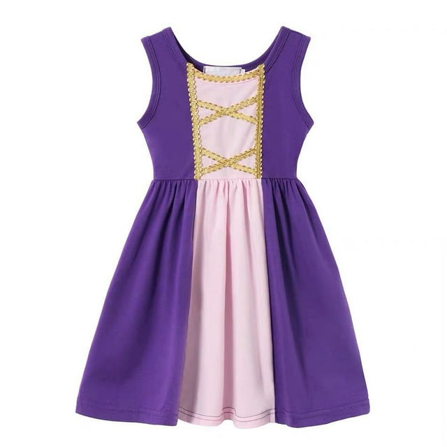 HAWEE Robe d'Été pour Fille Mickey/Minnie/Belle/Snow White Costumes de Sirène Dessin Animé Jeu de Rôle Princesse Robes Tenues Vêtements