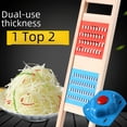 thumbnail image 1 of Trituradora de patatas de doble uso, tabla de madera maciza para limpiar, trituradora de filamentos de seda gruesos para cocina y hogar, 1 of 3