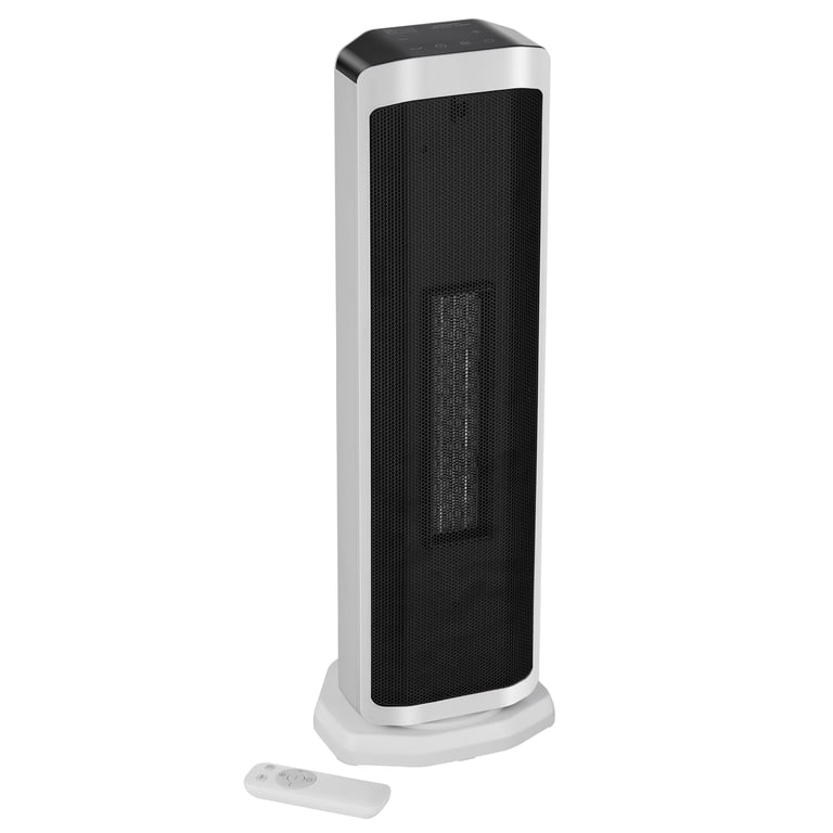 Better Homes u0026 Gardens 23 Electric Tower Ceramic Heater, LED Display u0026  Remote Storage, White - Walmart.com