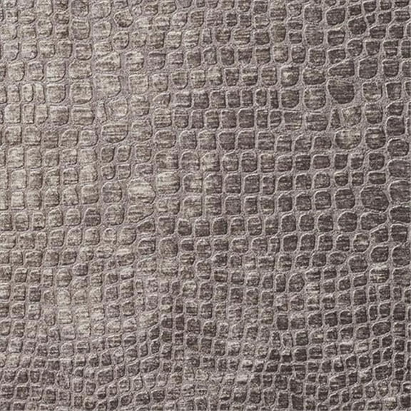 Designer Fabrics  54 in. Wide Grey Textured Alligator Shiny Woven Velvet Upholstery Fabric