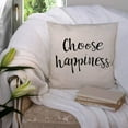 thumbnail image 3 of Choose Happiness Throw Pillow Covers Farmhouse Decorative Square Pillow Covers 18x18 Inches for Farmhouse Home Decor, 3 of 6
