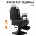 thumbnail image 5 of Artist Hand Heavy Duty Black Recliner Barber Chair Salon Beauty Styling, 5 of 8