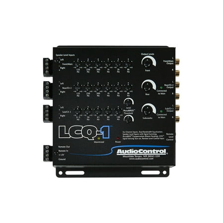 AudioControl - 6-Channel Active Line Output Converter with Summing, EQ, and AccuBASS - Black
