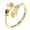 Gold-color, variant on Lovely Matching Couple Rings Embracing Designs Cubic Zirconia Comfortable Fit For Women Men