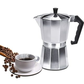 Tebru Stovetop Maker,Large Capacity Electric Moka Pot Stovetop Coffee Maker  Coffee Percolator(EU Plug),Large Capacity Moka Pot