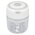 thumbnail image 1 of Picadora de Ajo Eléctrica, Mini Picadore de Verduras Portátil de 250 ml, Triturador de Ajo Recargable Por USB, Picadore de Cebolla Con Cuchilla de Acero inoxidable, 1 of 7