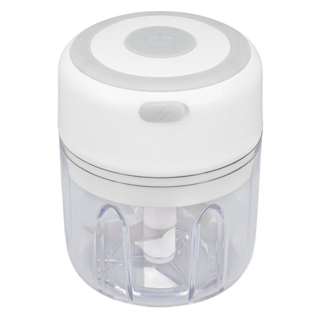 Picadora de Ajo Eléctrica, Mini Picadore de Verduras Portátil de 250 ml, Triturador de Ajo Recargable Por USB, Picadore de Cebolla Con Cuchilla de Acero inoxidable