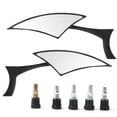 thumbnail image 2 of Motorcycle Rearview Mirrors Handle Bar End Mirrors 2Pcs Motorcycle Rearview Mirrors Handle Bar Rear Side View Glass Aluminium Alloy, 2 of 8