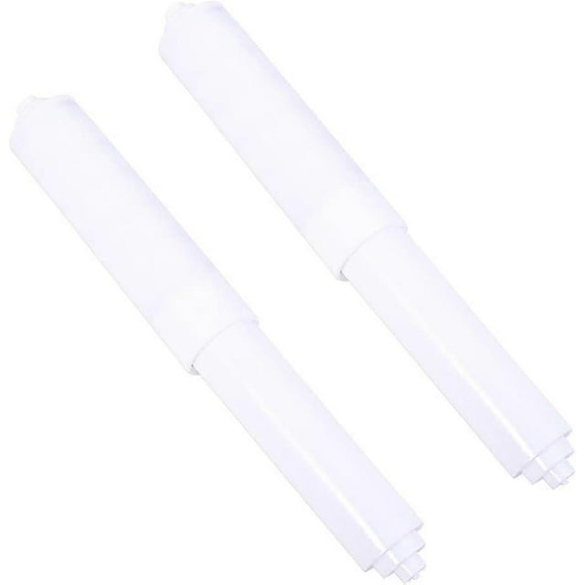 Toilet Paper Rolls 2pcs White Plastic Toilet Paper Roll Insert Spring Loaded Bathroom Replacement Rolls