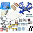 thumbnail image 1 of INTBUYING Silk Screen Printing Press Kit 4 Color 1 Station Screen Printing Machine with Press Consumables, 1 of 8