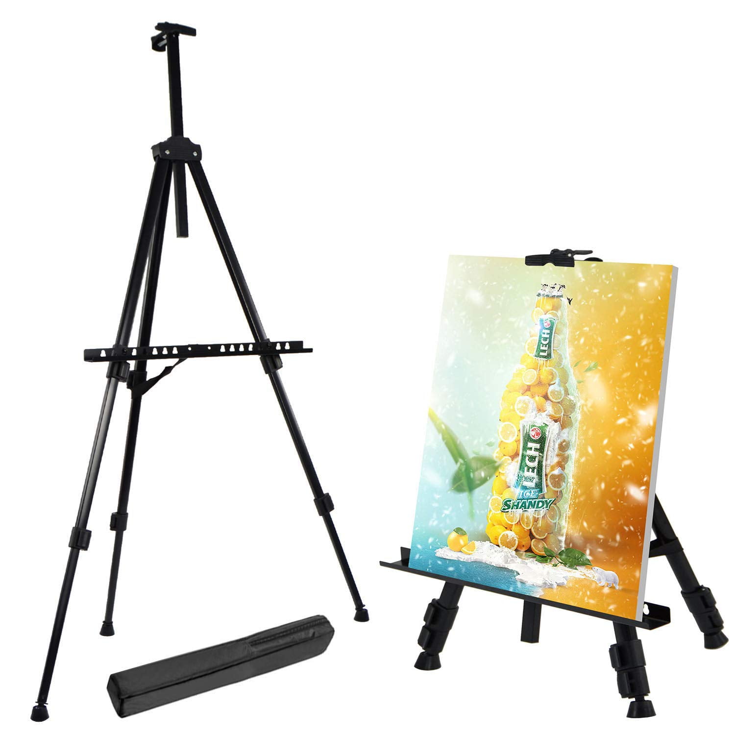 Aluminium Alloy Portable Folding Poster Stand Artist Studio Painting Easel & Bag 