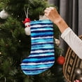 thumbnail image 5 of Goofa Ice Blue Stripes for Christmas Stockings, 18inch Xmas Hanging Stocking Decorations for Christmas Party Family Decor, 5 of 7