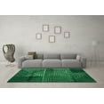 thumbnail image 3 of Ahgly Company Indoor Rectangle Abstract Green Modern Area Rugs, 6' x 9', 3 of 4