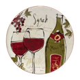 thumbnail image 5 of Certified International  Wine Country 9" Salad/Dessert Plates, Set of 4, 2 Assorted Designs - 9" x 9" x 1", 5 of 5