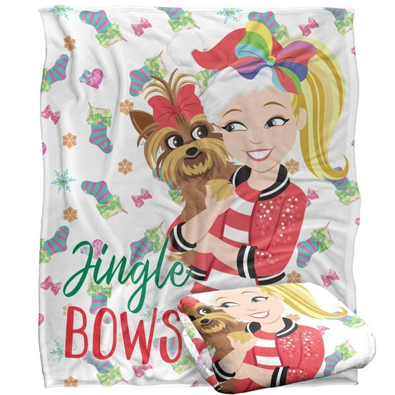 JoJo Siwa Blanket, 50'x60' Jingle Bows Silky Touch Super Soft Throw Blanket