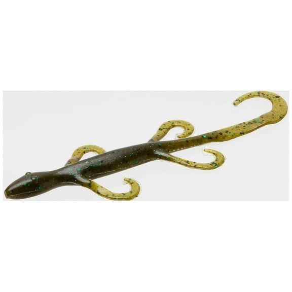 Zoom 002184 Lizard 6" 9 Per Pack Green Pumpkin Green