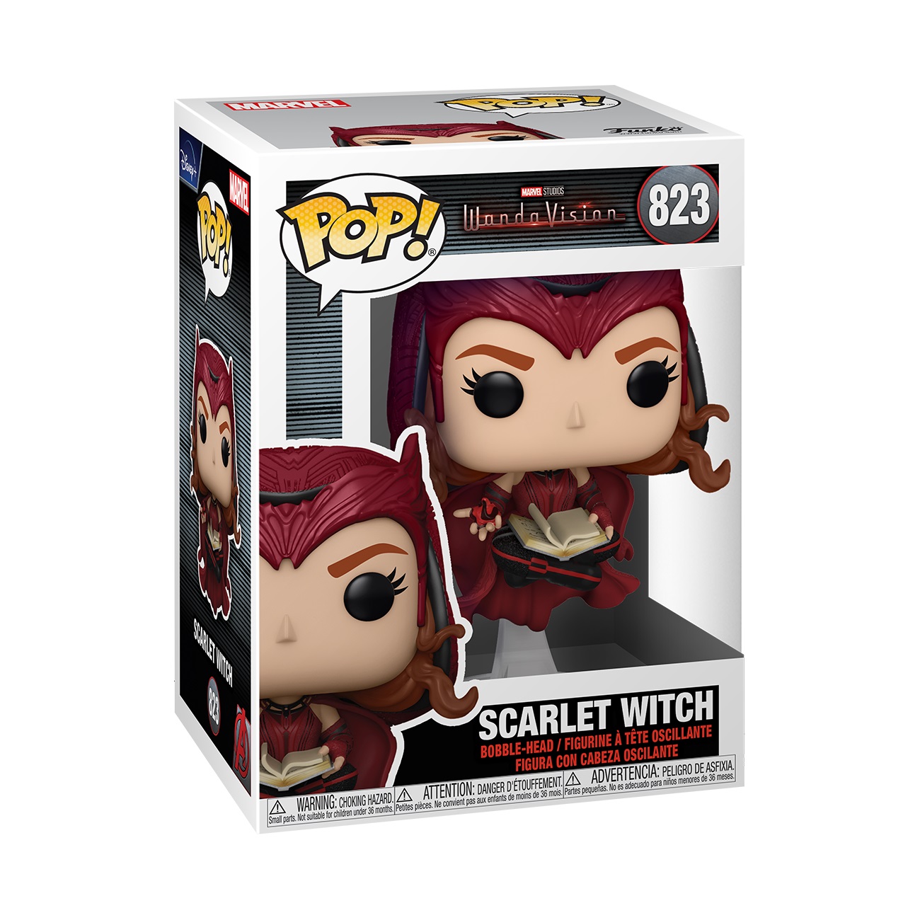 Funko Pop! Marvel: What If? - Zombie Scarlet Witch Con Protezione Scatola, Figura In Vinile Da Collezione 3 3/4 Pollici