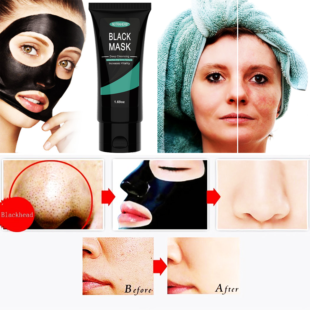 Charcoal Mask 2 Blackhead Remover Mask Plus 2 Extractors And 2 Pore Strips Deep Cleansing Facial Black Mask For Blackheads, Whitehead, Pimples, Peel Off Face Mask For Acne Treatment - image 3 of 10
