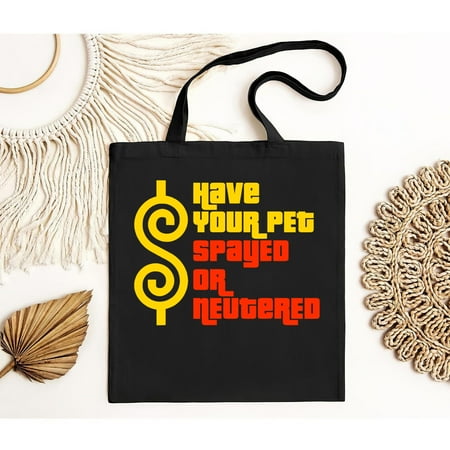 vintage NEW Have Your Pet Spayed Or Neutered Right Game Show Tote Bag-TH22923