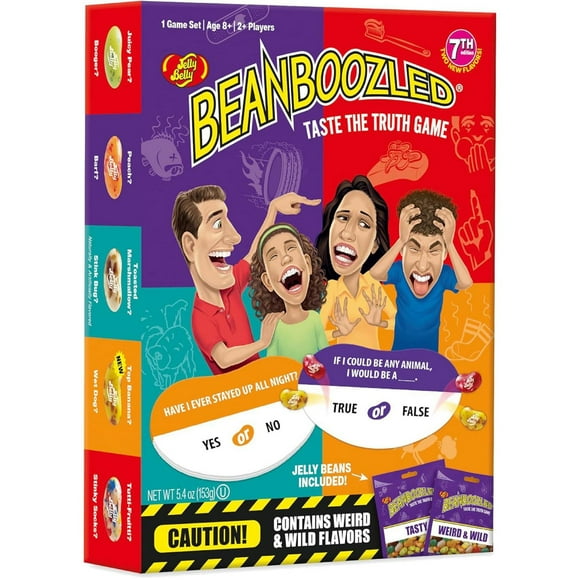 Asmodee - Wilder Toys - Beanboozled: Taste the Truth - Fun Family Party Game - Jelly Belly - 2 Players or more - Ages 8 and up - English