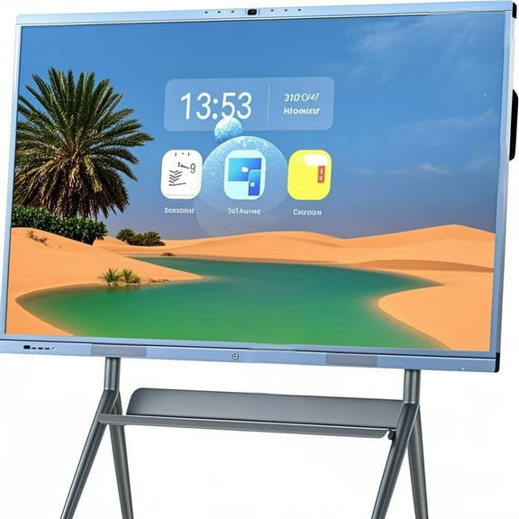 JYXCN Smart Board, 65" 4K UHD Touch Screen Digital Dual OS Whiteboard for Teaching, Presentations and Advertising