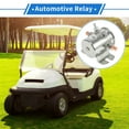 thumbnail image 2 of Unique Bargains 1 Set Golf Cart Solenoid Relay 12V 4 Terminal Relay for CAT Durable Metal, 2 of 6