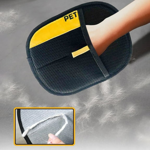Pet Hair Removal Glove, 2025 New Upgrade Reusable Efficient Grooming Gloves for Pet Hair,Animal Removal Tool for Cats & Dogs