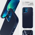 thumbnail image 3 of Spigen Air Liquide Compatible avec Apple iPhone 12 Mini Étui (2020) - Bleu Marine, 3 of 5