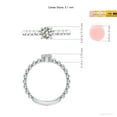 thumbnail image 5 of ANGARA Natural 0.5 Ct. Diamond Solitaire Ring in Sterling Silver for Women (Ring Size: 7.5), 5 of 10